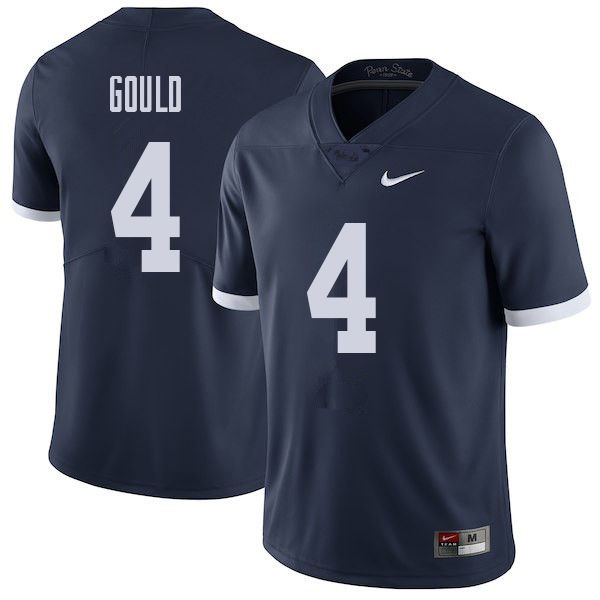 Men #4 Robbie Gould Penn State Nittany Lions College Throwback Football Jerseys Sale-Navy